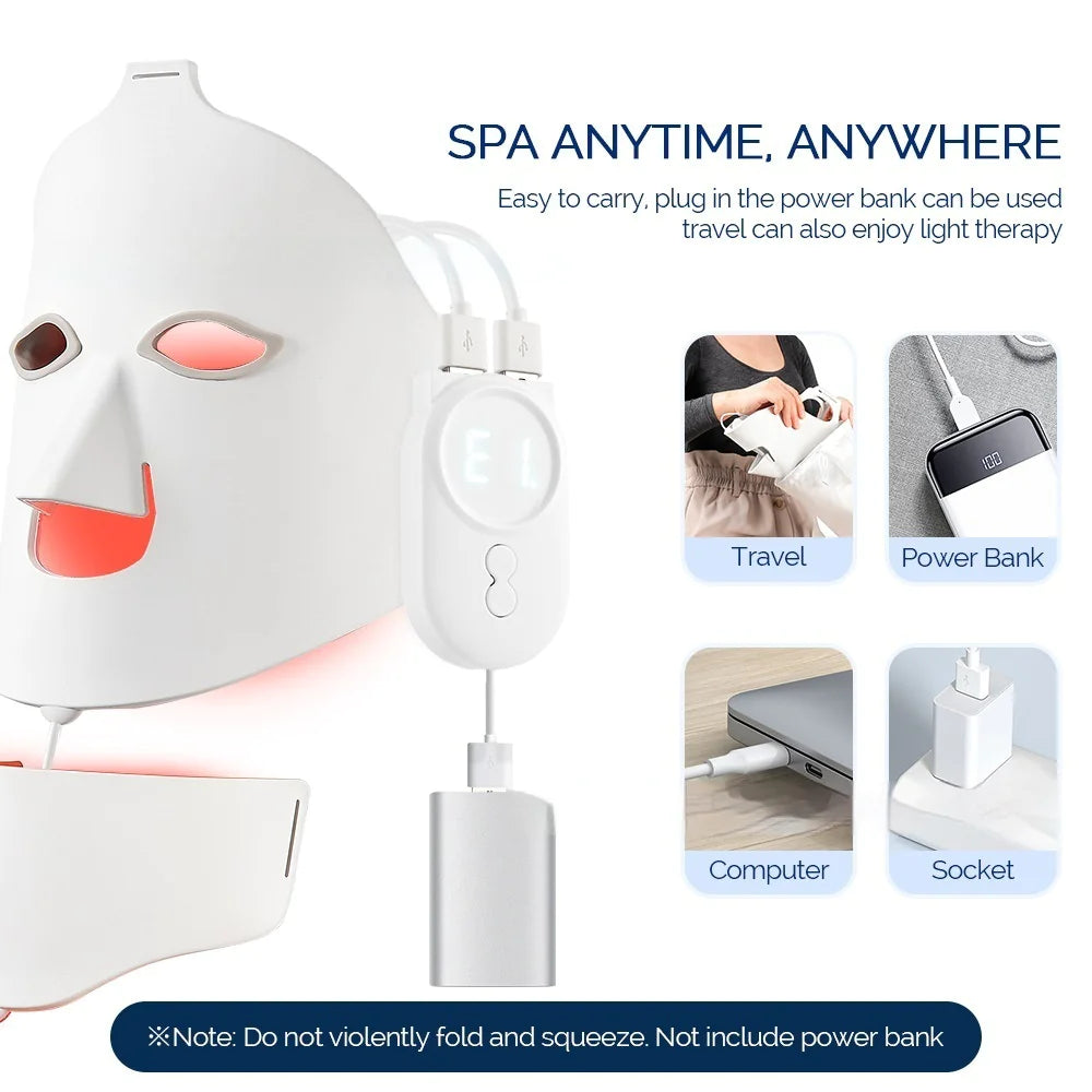 LullaGlow™ LED Light Therapy Face Mask - Professional At-Home Skincare