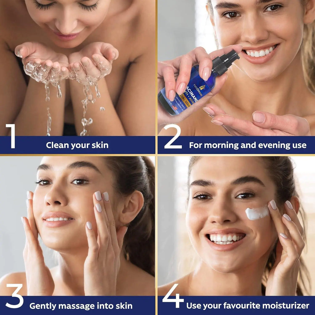 Niacinamide Serum 8Oz - 10% with Zinc, 1% Vitamin B3 Brightening Serum